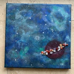 Hand Painted Galaxy Art
